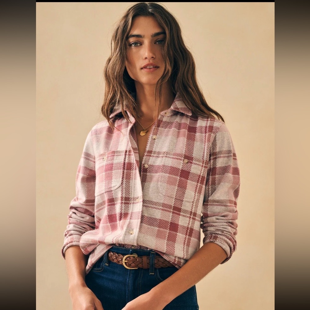 Faherty Legend Sweater Shirt Amelia Plaid